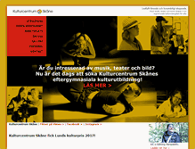 Tablet Screenshot of kulturcentrumskane.com